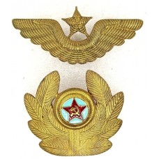 Комплект кокард офицеров ВВС Советской Армии, образец 1949 года.